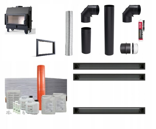 Wkład kominkowy kominek DEFRO IMPULS SM DOLOT KOMPLET MONTAŻOWY !!!!